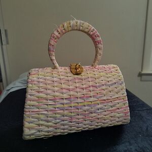 Multicolor Woven Handbag